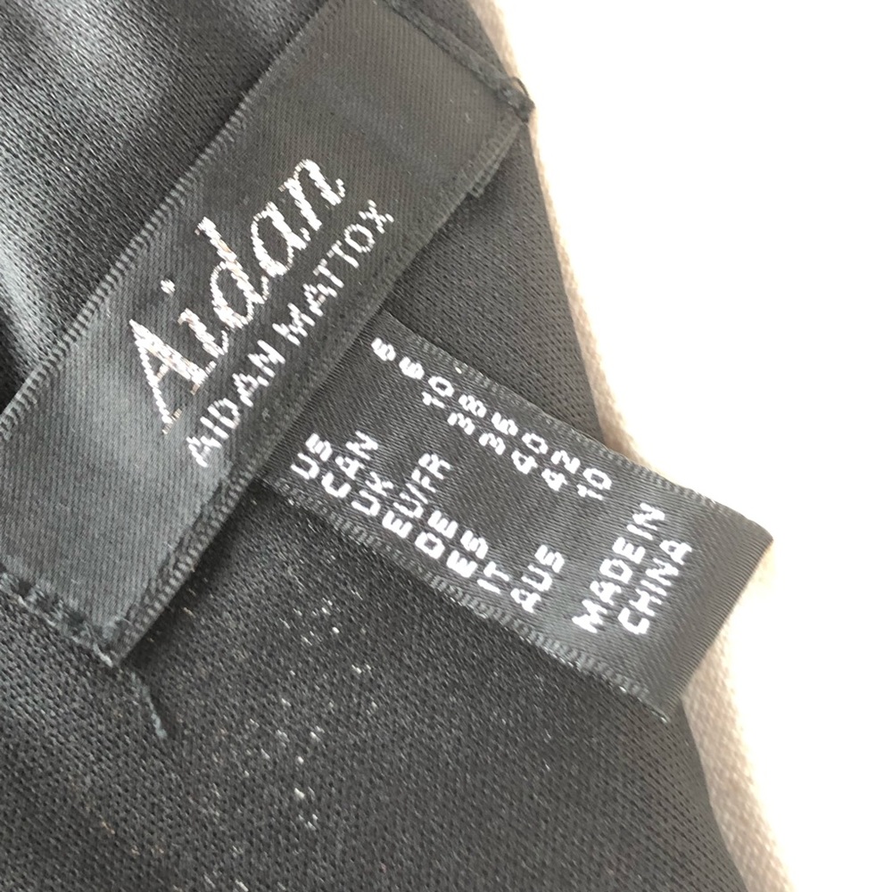 AIDAN MATTOX black sequin bodycon cocktail dress - Picture 8 of 8